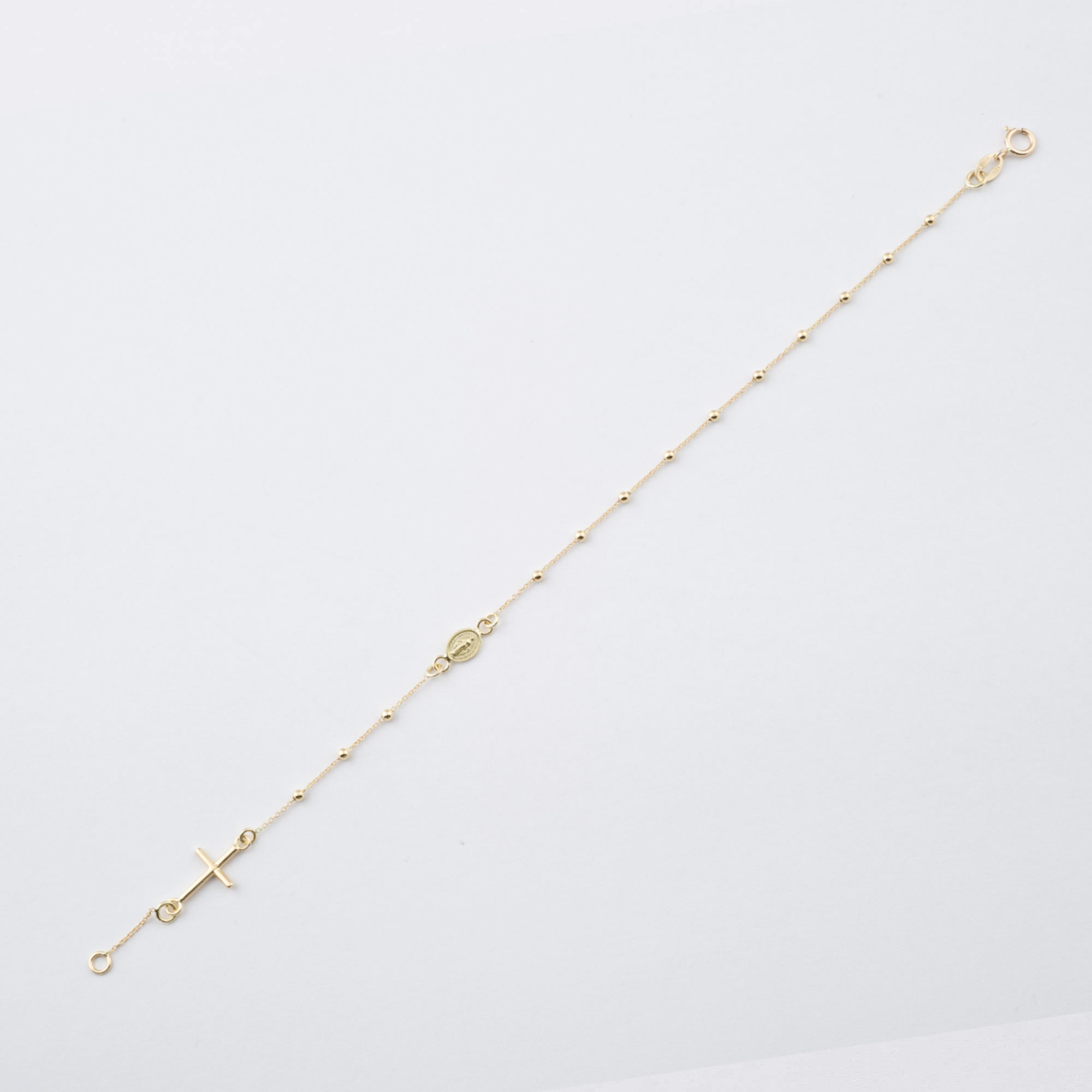 Bracciale Rosario in oro con madonnina Bracciale Rosario in oro con madonnina