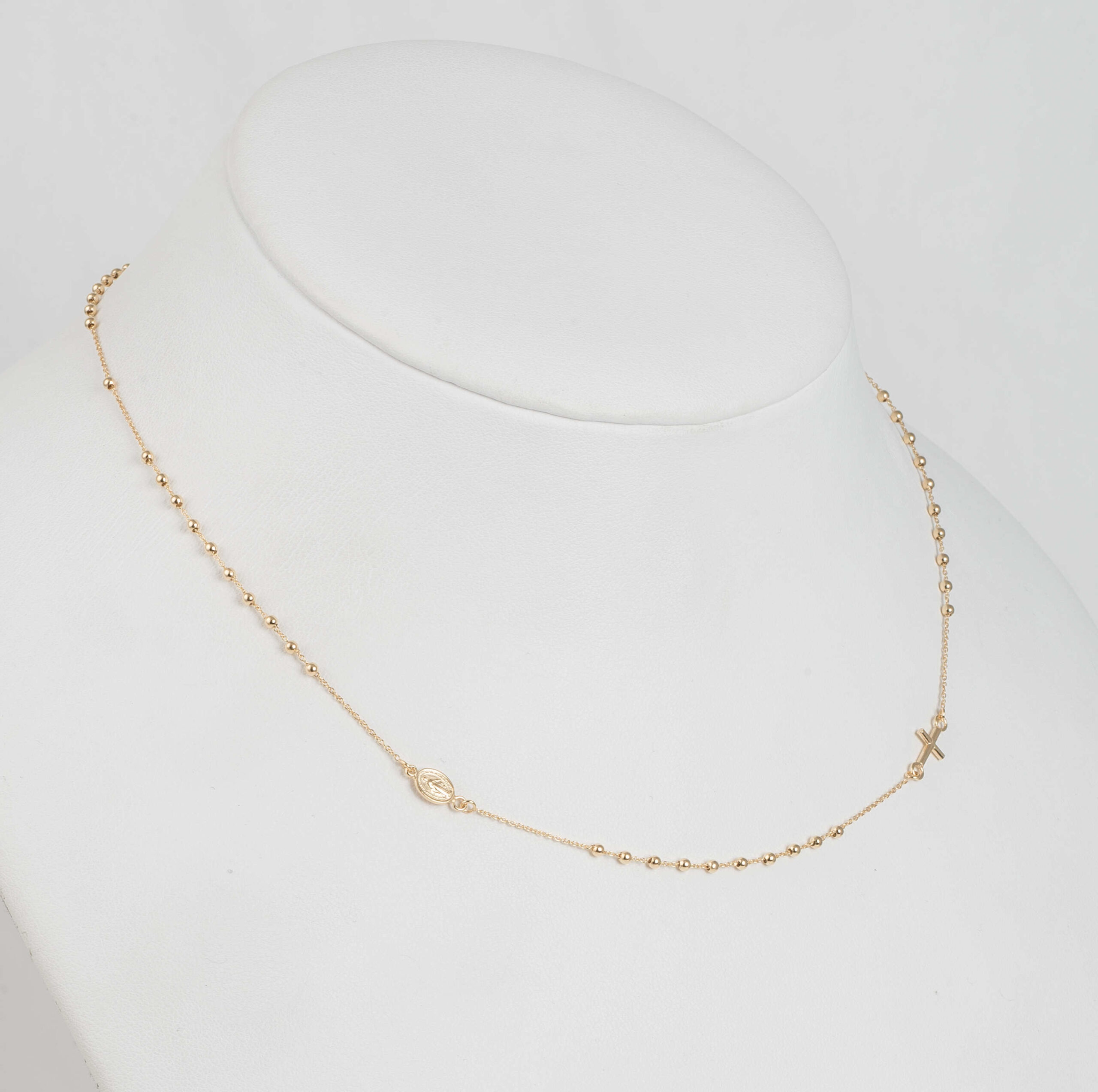 NR318L1 per LP ritagliata chocker in oro giallo rosario